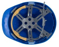 HELMET VENTED JSP EVO2 COMFORT PLUS WITH RATCHET AND 3D ADJUSTMENT HARNESS SYSTEM EN-397 CERTIFIED BLUE UK 1