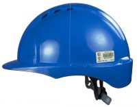HELMET VENTED JSP EVO2 COMFORT PLUS WITH RATCHET AND 3D ADJUSTMENT HARNESS SYSTEM EN-397 CERTIFIED BLUE UK 6