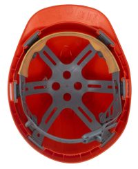 HELMET VENTED JSP EVO2 COMFORT PLUS WITH RATCHET AND 3D ADJUSTMENT HARNESS SYSTEM EN-397 CERTIFIED ORANGE UK 3