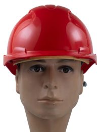 HELMET VENTED JSP EVO2 COMFORT PLUS WITH RATCHET AND 3D ADJUSTMENT HARNESS SYSTEM EN-397 CERTIFIED RED UK 3