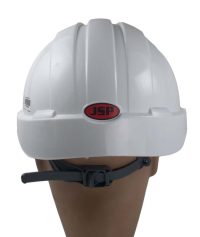 HELMET VENTED JSP EVO2 COMFORT PLUS WITH RATCHET AND 3D ADJUSTMENT HARNESS SYSTEM EN-397 CERTIFIED WHITE UK 2