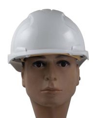 HELMET VENTED JSP EVO2 COMFORT PLUS WITH RATCHET AND 3D ADJUSTMENT HARNESS SYSTEM EN-397 CERTIFIED WHITE UK