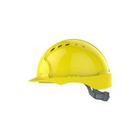 HELMET VENTED JSP EVO2 COMFORT PLUS WITH RATCHET AND 3D ADJUSTMENT HARNESS SYSTEM EN-397 CERTIFIED YEL (2)