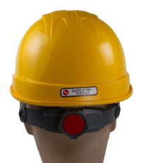 SAFETY HELMET YELLOW BACK
