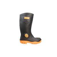 GUMBOOT STEEL TOE HEAVY DUTY BLACK ORANGE TZ 40