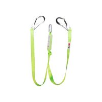 SAFE STEP CLYMA ENERGY ABSORBING DOUBLE HOOK LANYARD 1.8 MTR WITH 140.6 KG CAPACITY CE 1105 EN 355 2002, EN 354 CERTIFIED CHINA