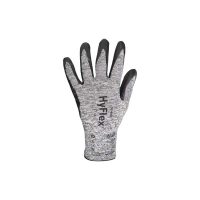 BREATHABLE INDUSTRIAL ANSELL HYFLEX® 11-801 192-265 MM LENGTH FOAM NITRILE COATED SIZE 10 BLACK GREY 1