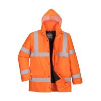COLD JACKET REFLECTIVE ORANGE FRONT