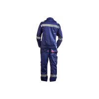 COVERALL SHIRT & PANT EUROPEAN SAFE STEP 235GSM NAVY BLUE + ORANGE M CHINA