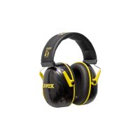 EAR MUFFS UVEX K-2 ADJUSTABLE BLACK YELLOW EN-352-1 CERTIFIED GERMANY