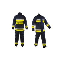 FULL FIRE FIGHTING SUIT BULLARD CERTIFIED UK back front