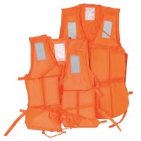LIFE JACKET WITH STRAPS FOR SIZE ADJUSTMENT SUITABLE UPTO 3.2 FT CHEST ORANGE CHINA
