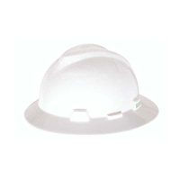 SAFETY HELMET V-GUARD WITH FULL BRIM & RATCHET SUSPENSION WHITE 1