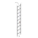 Karam Vertical Lifeline System PN 8000 Galvanized Steel Cable Fall Arrest System – Silver, with Guided Type Fall Arrester for enhanced worker safety