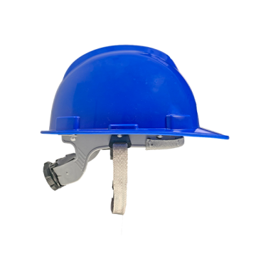 Stryka Safety Helmet High-Density Polyethylene with Ratchet Suspension – White, EN-397-012 Certified, Adjustable for secure fit